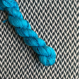 OCEAN FLOWER -- Half-Skein -- Broadway sparkle sock yarn -- ready to ship