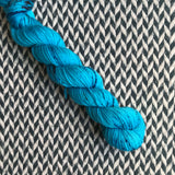 OCEAN FLOWER -- Half-Skein -- Times Square sock yarn -- ready to ship