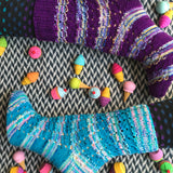 *Frontosa Striped Socks Pattern -- digital download