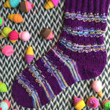 *Frontosa Striped Socks Pattern -- digital download
