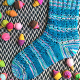 *Frontosa Striped Socks Pattern -- digital download
