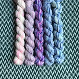 Spun Sugar *5 Mini-Skein Set* -- Times Square sock yarn -- ready to ship