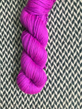 HIGHLIGHTER PURPLE -- dyed to order -- choose your yarn base