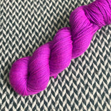 HIGHLIGHTER PURPLE -- dyed to order -- choose your yarn base