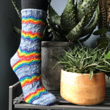 *Who Are You Socks Cuff Down Pattern -- digital download