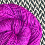 HIGHLIGHTER PURPLE -- dyed to order -- choose your yarn base