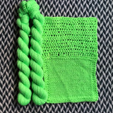 Highlighter Green -- mini-skein -- Times Square sock yarn -- ready to ship