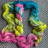 ANDROIDS DREAM -- Wave Hill zebra fingering yarn -- ready to ship