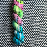FISHBOWL PALACE -- Wave Hill zebra fingering yarn -- ready to ship