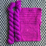 Highlighter Purple -- mini-skein -- Times Square sock yarn -- ready to ship