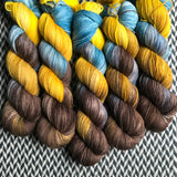 TIGER'S EYE SHARK -- dyed to order -- choose your yarn base