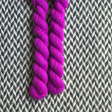 Highlighter Purple -- mini-skein -- Times Square sock yarn -- ready to ship