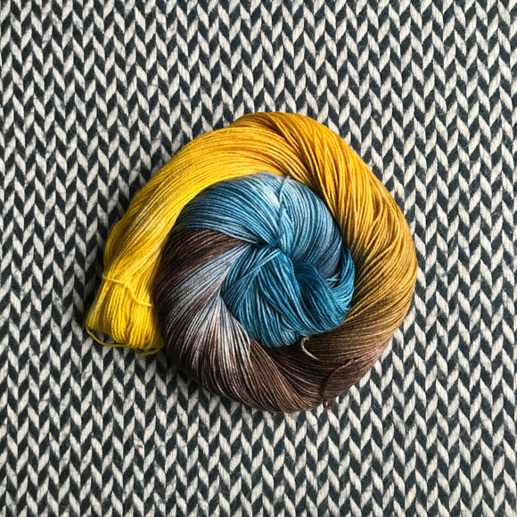TIGER'S EYE SHARK -- dyed to order yarn -- choose your yarn base