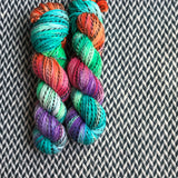 RIPTIDE -- Wave Hill zebra fingering yarn -- ready to ship