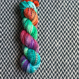 RIPTIDE -- Wave Hill zebra fingering yarn -- ready to ship