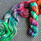 RIPTIDE -- Wave Hill zebra fingering yarn -- ready to ship