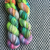 LIFE ON MARS -- Wave Hill zebra fingering yarn -- ready to ship