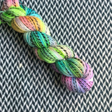 LIFE ON MARS -- Wave Hill zebra fingering yarn -- ready to ship