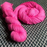 HIGHLIGHTER PINK -- Flushing Meadows bulky yarn -- ready to ship