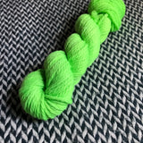 HIGHLIGHTER GREEN -- Flushing Meadows bulky weight yarn -- ready to ship
