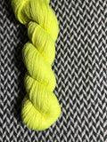 HIGHLIGHTER YELLOW -- Flushing Meadows bulky weight yarn -- ready to ship