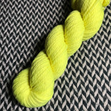 HIGHLIGHTER YELLOW -- Flushing Meadows bulky weight yarn -- ready to ship
