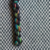 Comet Tail -- mini-skein -- Broadway sparkle sock yarn-- ready to ship