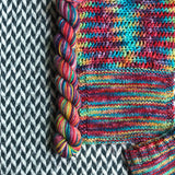 Dusk Rainbow -- mini-skein -- Broadway sparkle sock yarn-- ready to ship