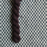 Espresso -- mini-skein -- Broadway sparkle sock yarn-- ready to ship