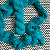 TEAL OWL -- dyed to order -- choose your yarn base