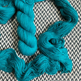 TEAL OWL -- Harlem merino/nylon sock yarn