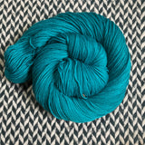 TEAL OWL -- Harlem merino/nylon sock yarn