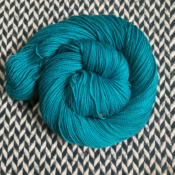 TEAL OWL -- dyed to order -- choose your yarn base