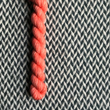 Salmon -- mini-skein -- Times Square sock yarn -- ready to ship
