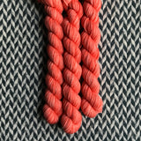 Salmon -- mini-skein -- Times Square sock yarn -- ready to ship