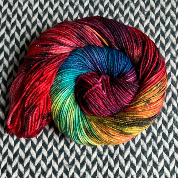DUSK RAINBOW -- dyed to order yarn -- choose your yarn base