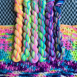 Flocking to Paradise *6 Mini-Skein Set* -- Kew Gardens DK yarn -- ready to ship