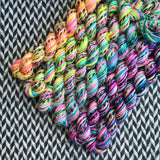 Flocking to Paradise *6 Mini-Skein Set* -- Wave Hill zebra fingering yarn -- ready to ship