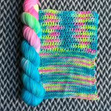 FISHBOWL PALACE -- Half-Skein -- Times Square sock yarn -- ready to ship