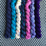 Costume Change *7 Mini-Skein Set* -- Kew Gardens DK yarn -- ready to ship