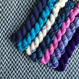 Costume Change *7 Mini-Skein Set* -- Kew Gardens DK yarn -- ready to ship