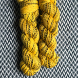 SLOW LIKE HONEY -- Wave Hill zebra fingering yarn -- ready to ship