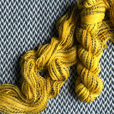 SLOW LIKE HONEY -- Wave Hill zebra fingering yarn -- ready to ship