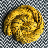 SLOW LIKE HONEY -- Wave Hill zebra fingering yarn -- ready to ship