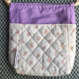 FLORAL SPRIGS -- project bag -- ready to ship