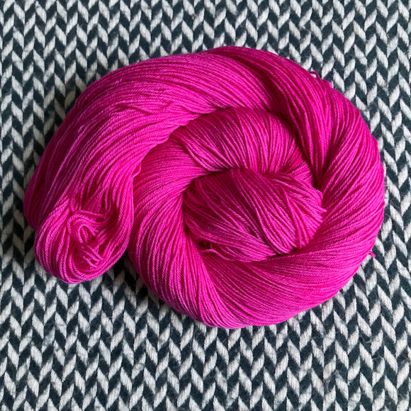 ACID PINK -- dyed to order -- choose your yarn base