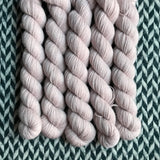 Pale by Comparison -- mini-skein -- Broadway sparkle sock yarn-- ready to ship