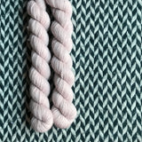 Pale by Comparison -- mini-skein -- Broadway sparkle sock yarn-- ready to ship