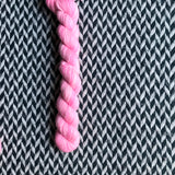 Pink Swirl -- mini-skein -- Times Square sock yarn -- ready to ship