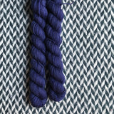 Navy Storm -- mini-skein -- Times Square sock yarn-- ready to ship